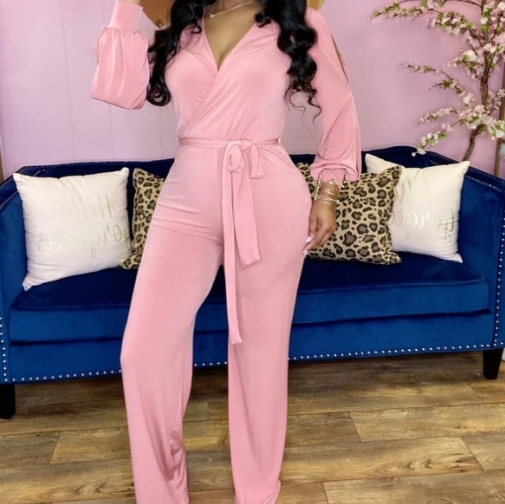 Women's Jumpsuit (Mauve)